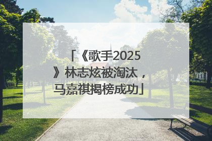 《歌手2025》林志炫被淘汰，马嘉祺揭榜成功