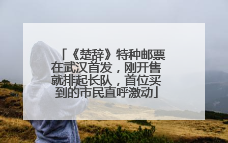 《楚辞》特种邮票在武汉首发，刚开售就排起长队，首位买到的市民直呼激动