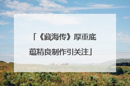 《藏海传》厚重底蕴精良制作引关注