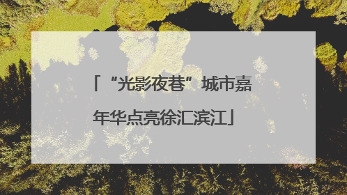 “光影夜巷”城市嘉年华点亮徐汇滨江