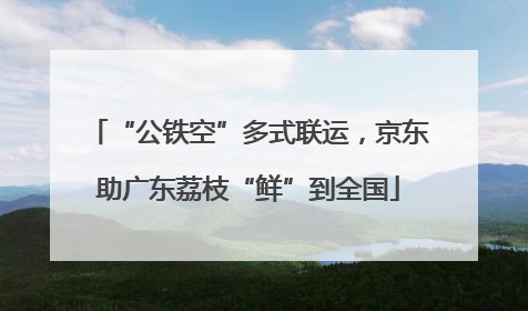 “公铁空”多式联运，京东助广东荔枝“鲜”到全国