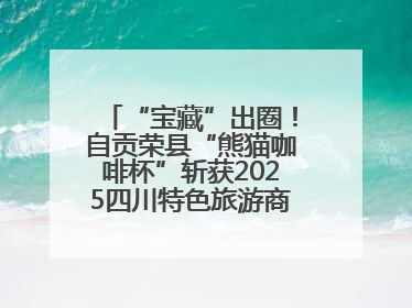 “宝藏”出圈！自贡荣县“熊猫咖啡杯”斩获2025四川特色旅游商品大赛铜奖