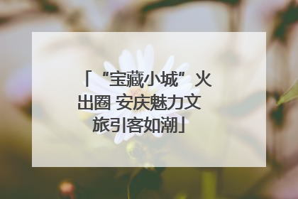 “宝藏小城”火出圈 安庆魅力文旅引客如潮
