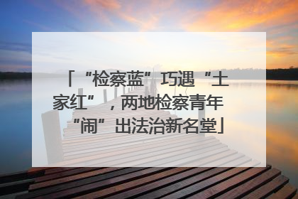 “检察蓝”巧遇“土家红”，两地检察青年“闹”出法治新名堂