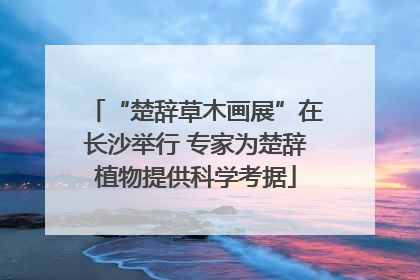 “楚辞草木画展”在长沙举行 专家为楚辞植物提供科学考据