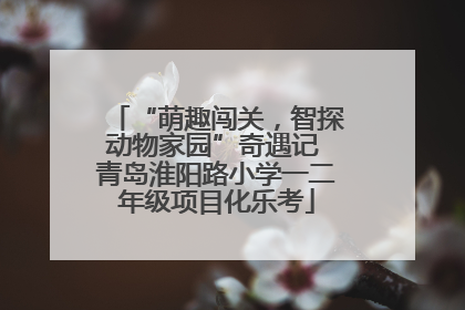 “萌趣闯关，智探动物家园”奇遇记 青岛淮阳路小学一二年级项目化乐考