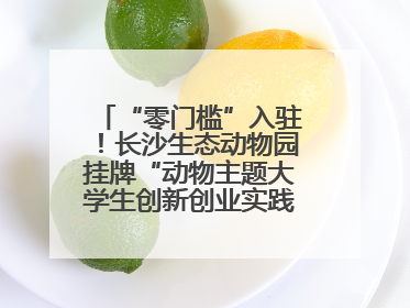 “零门槛”入驻！长沙生态动物园挂牌“动物主题大学生创新创业实践基地”
