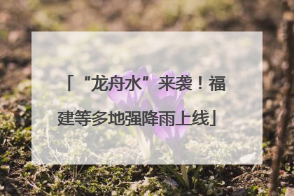 “龙舟水”来袭！福建等多地强降雨上线