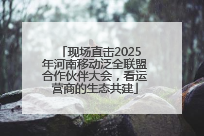 现场直击2025年河南移动泛全联盟合作伙伴大会，看运营商的生态共建