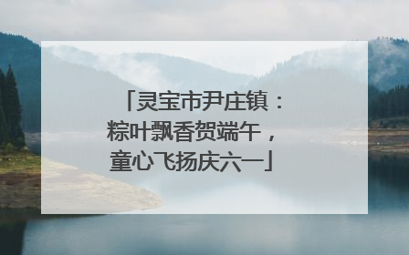 灵宝市尹庄镇：粽叶飘香贺端午，童心飞扬庆六一