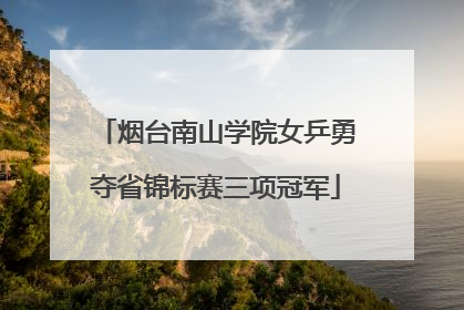 烟台南山学院女乒勇夺省锦标赛三项冠军