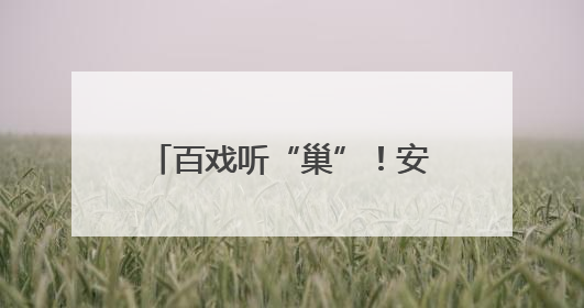 百戏听“巢”！安徽百戏城项目竣工