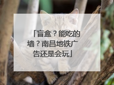 盲盒？能吃的墙？南昌地铁广告还是会玩