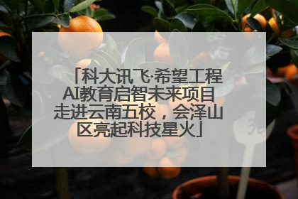 科大讯飞·希望工程AI教育启智未来项目走进云南五校，会泽山区亮起科技星火
