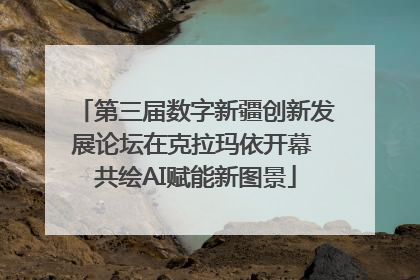 第三届数字新疆创新发展论坛在克拉玛依开幕 共绘AI赋能新图景