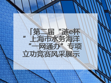 第二届“涟e杯”上海市水务海洋“一网通办”专项立功竞赛风采展示（二）