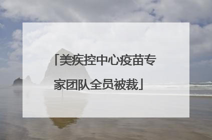 美疾控中心疫苗专家团队全员被裁