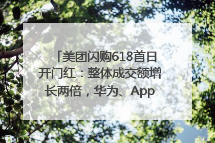 美团闪购618首日开门红：整体成交额增长两倍，华为、Apple、沃尔玛等近800个品牌翻倍增长