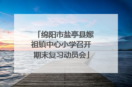 绵阳市盐亭县嫘祖镇中心小学召开期末复习动员会