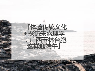 体验传统文化+探访朱熹理学：广西玉林台胞这样迎端午
