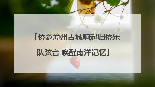 侨乡漳州古城响起归侨乐队弦音 唤醒南洋记忆