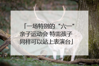 一场特别的“六一”亲子运动会 特需孩子同样可以站上表演台