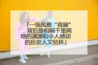一场风雅“荷展”，背后是相隔千里两地的渊源和令人感动的历史人文情怀