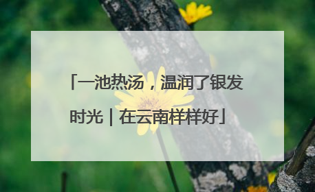 一池热汤，温润了银发时光｜在云南样样好