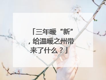 三年暖“新”，给温暖之州带来了什么？