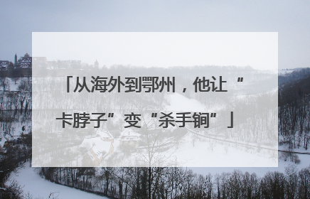 从海外到鄂州，他让“卡脖子”变“杀手锏”