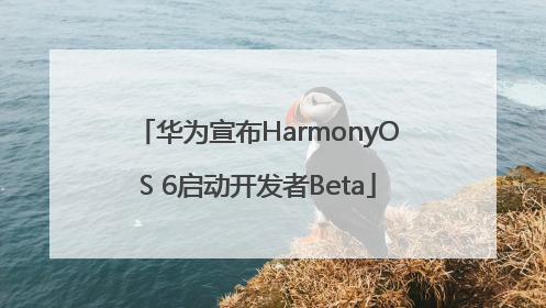 华为宣布HarmonyOS 6启动开发者Beta