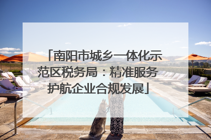 南阳市城乡一体化示范区税务局：精准服务护航企业合规发展