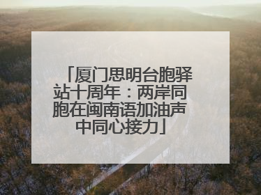厦门思明台胞驿站十周年：两岸同胞在闽南语加油声中同心接力