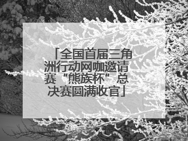 全国首届三角洲行动网咖邀请赛“熊族杯”总决赛圆满收官