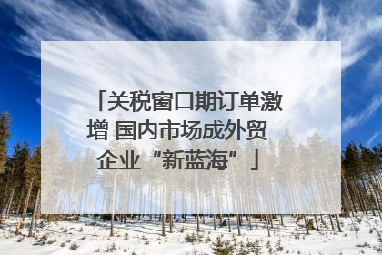 关税窗口期订单激增 国内市场成外贸企业“新蓝海”