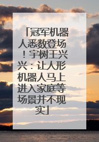 冠军机器人悉数登场！宇树王兴兴：让人形机器人马上进入家庭等场景并不现实