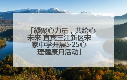 凝聚心力量，共绘心未来 宜宾三江新区宋家中学开展5·25心理健康月活动