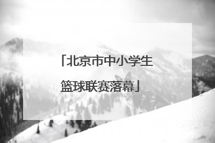 北京市中小学生篮球联赛落幕