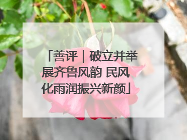 善评｜破立并举展齐鲁风韵 民风化雨润振兴新颜