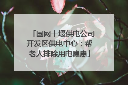 国网十堰供电公司开发区供电中心：帮老人排除用电隐患