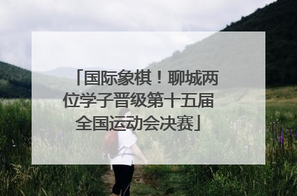 国际象棋！聊城两位学子晋级第十五届全国运动会决赛
