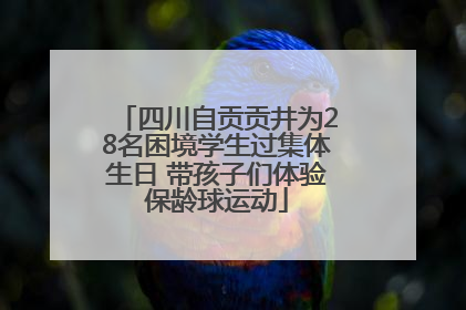 四川自贡贡井为28名困境学生过集体生日 带孩子们体验保龄球运动