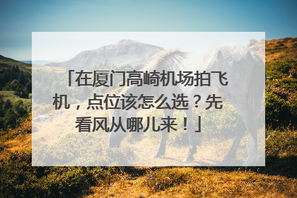 在厦门高崎机场拍飞机，点位该怎么选？先看风从哪儿来！