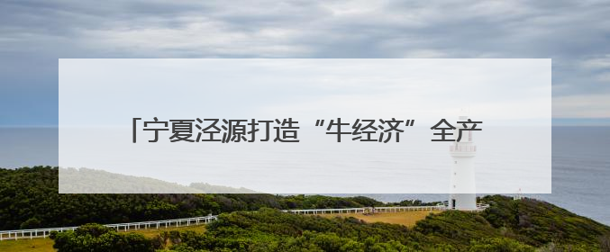 宁夏泾源打造“牛经济”全产业链 品牌价值突破35亿元