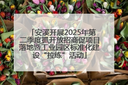 安溪开展2025年第二季度抓开放招商促项目落地暨工业园区标准化建设“拉练”活动