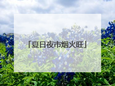 夏日夜市烟火旺