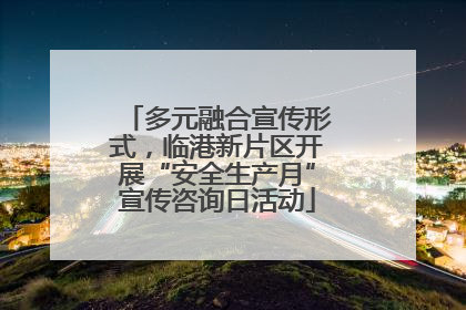 多元融合宣传形式，临港新片区开展“安全生产月”宣传咨询日活动