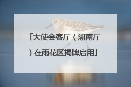 大使会客厅（湖南厅）在雨花区揭牌启用