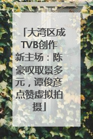 大湾区成TVB创作新主场：陈豪叹取景多元，谭俊彦点赞虚拟拍摄
