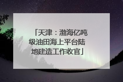 天津：渤海亿吨级油田海上平台陆地建造工作收官